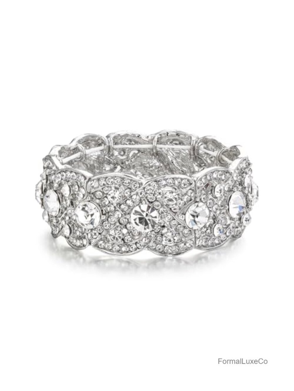 Crystal Stretch Bracelet Wedding Prom Jewelry Bridesmaid Gift